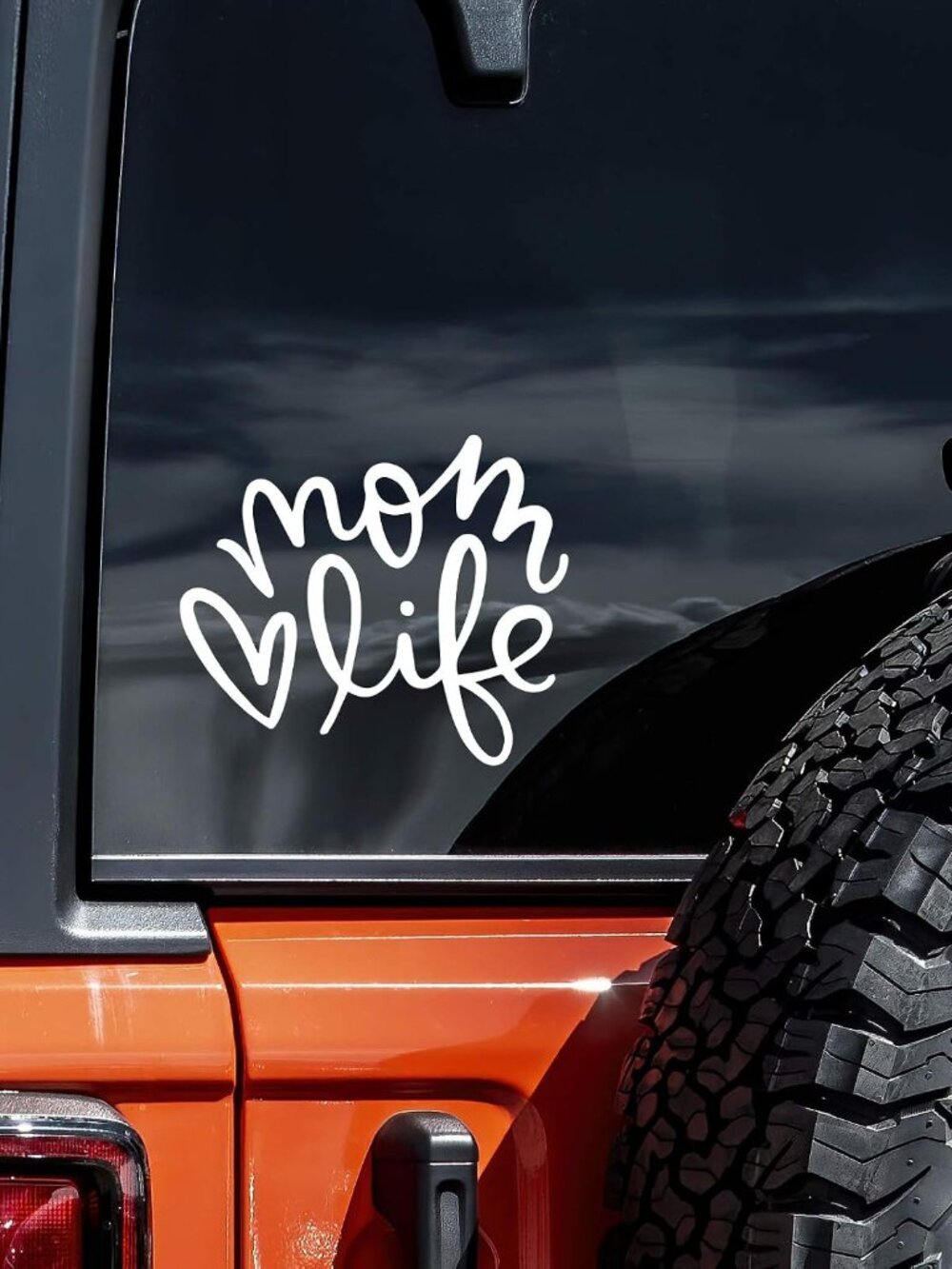 Mom Life Decal Vinyl Sticker Auto Car Truck Wall Laptop | White| 5.5" x 4"